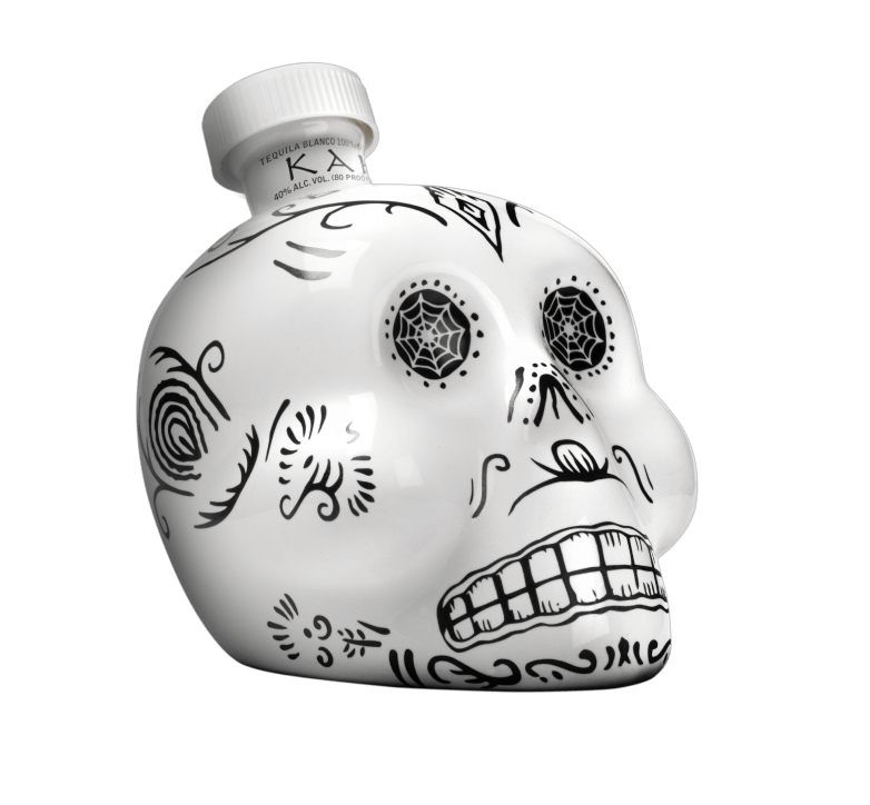 Botella Tequila Kah Blanco Calavera