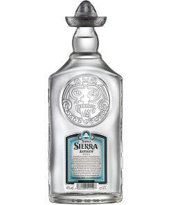 Botella Tequila Sierra Antiguo Plata Trasera