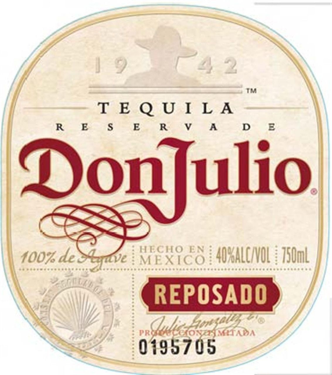 Etiqueta Tequila Don Julio Reposado