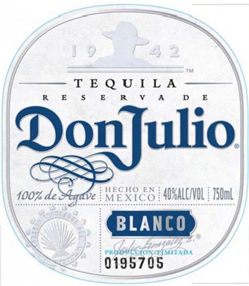 Etiqueta Tequila Don Jullio Blanco