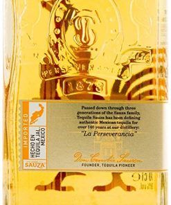 Tequila Sauza Gold Etiqueta Trasera
