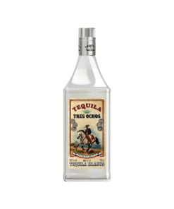 Tequila Tres Ochos Blanco frontal
