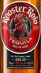 Etiqueta Tequila Rooster Rojo Añejo