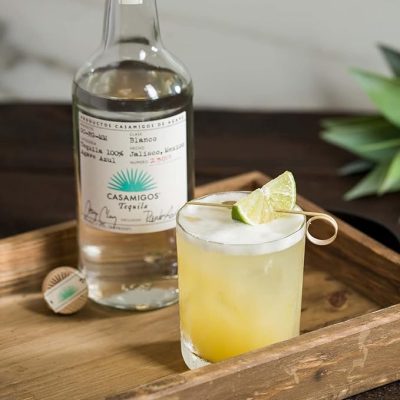 Tequila Sour cocktail with Casamigos Blanco Tequila