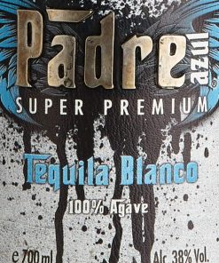Etiqueta Tequila Padre Azul Blanco