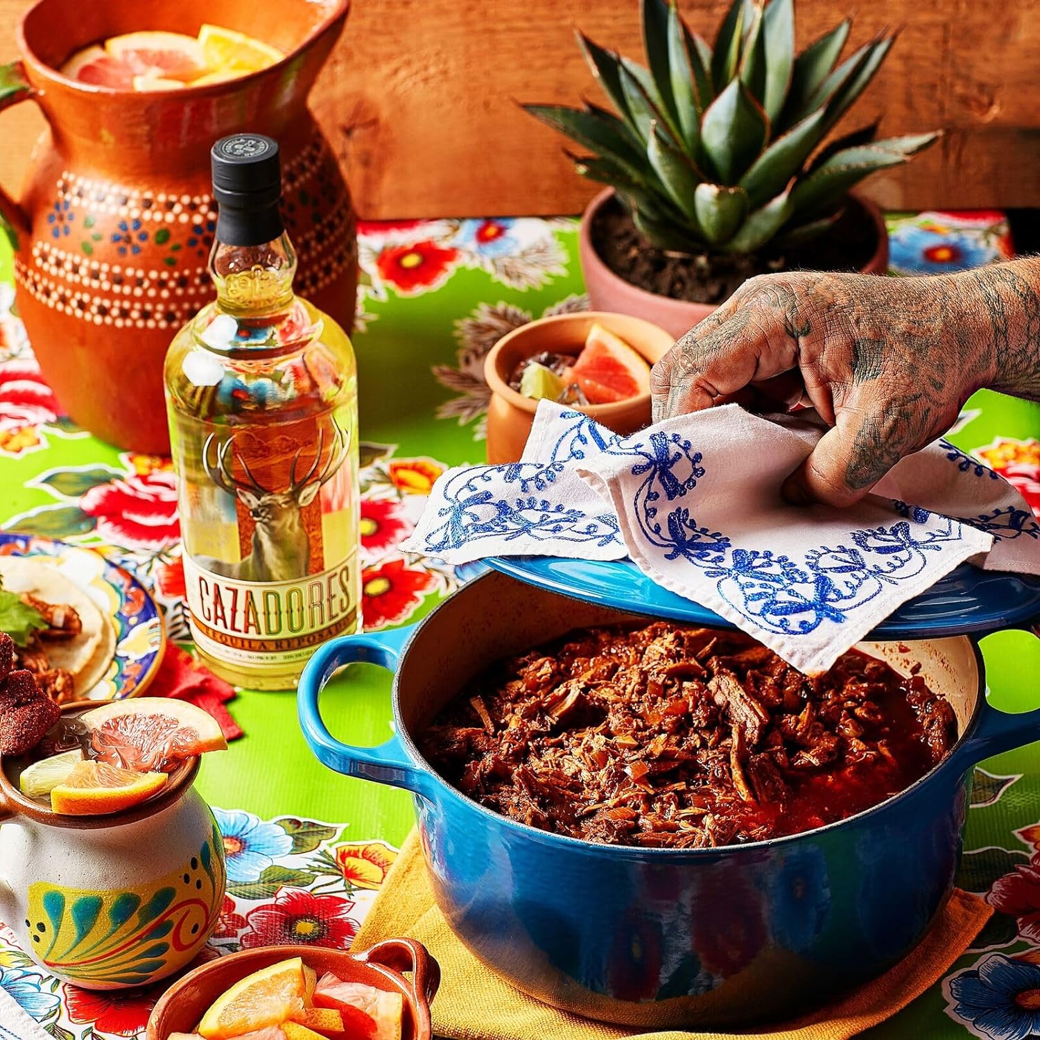 Comida con Tequila Cazadores Reposado